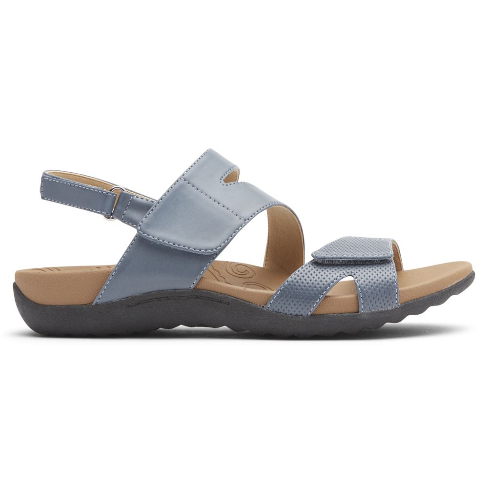 Rockport Canada Ridge Adjustable Asymmetrical - Womens Sandals Blue (RXA530896)